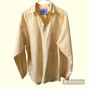Oversized Vintage Yellow Levi’s Button Down Shirt